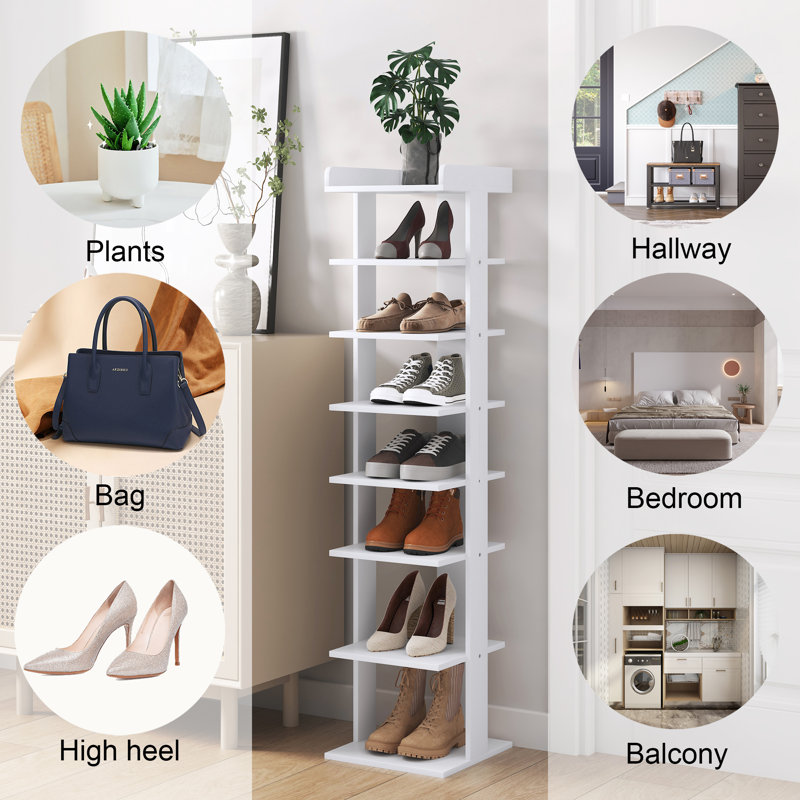 Latitude Run 7 Pair Shoe Rack Reviews Wayfair Canada   7 Pair Shoe Rack 